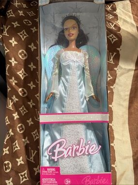 Barbie Holiday Angel Doll - Light Blue and Iridescent Wings